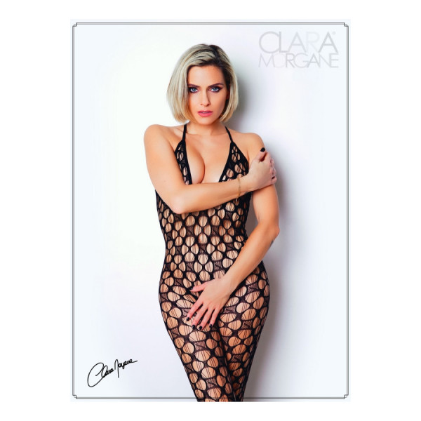 Bodystocking  en résille avec maille  large - Le Numéro 11 - Collection Bodystocking 